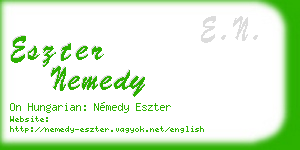 eszter nemedy business card