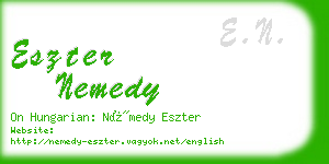 eszter nemedy business card